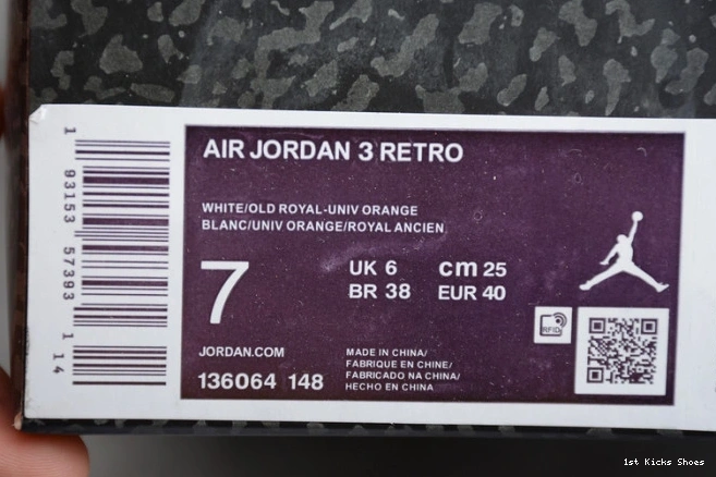 air jordan 1804 3 136064- “knicks" StreetReady 1229